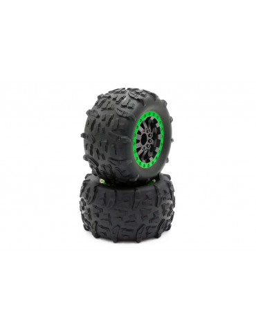 Funtek STX complety tyres, Green, 2 pcs.