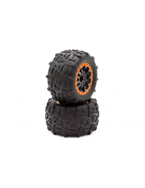 Funtek STX complety tyres, Orange, 2 pcs.