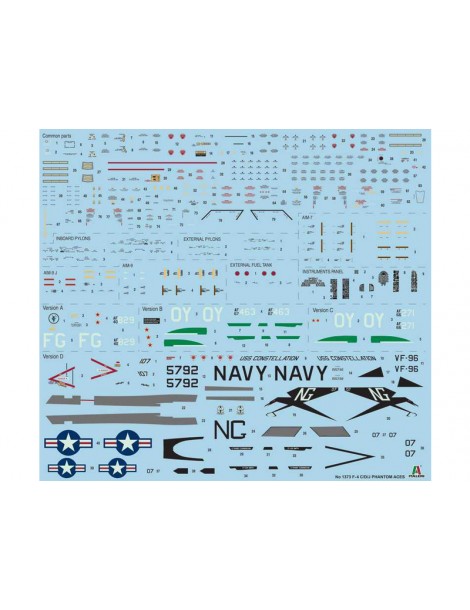 Italeri F-4 C/D/J Phantom II ACES USAF-US Navy Vietnam (1:72)