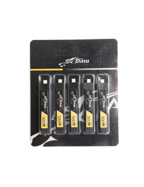 Akumuliatorius Tattu LiPo 300mAh 3.8V 75C 1S1P HV BT2.0.5 (5vnt)