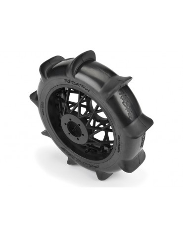 Pro-Line 1/4 Roost MX Sand/Snow Paddle Rear Tire MTD Black (1): PROMOTO-MX