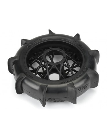 Pro-Line 1/4 Roost MX Sand/Snow Paddle Rear Tire MTD Black (1): PROMOTO-MX