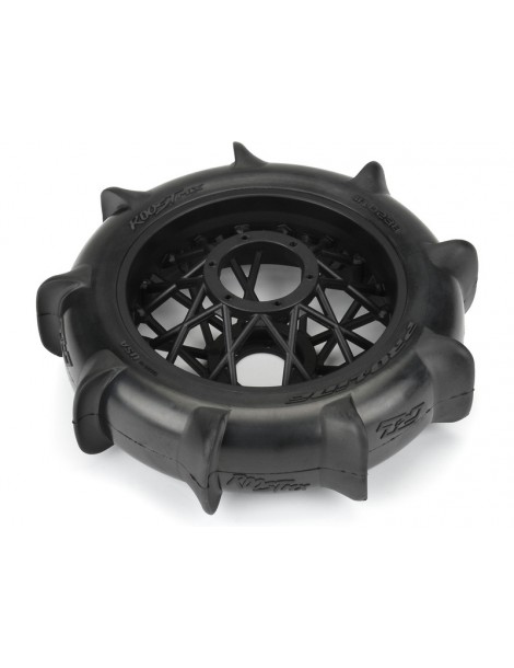 Pro-Line 1/4 Roost MX Sand/Snow Paddle Rear Tire MTD Black (1): PROMOTO-MX
