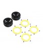 ECX FR/RR ratas su „Beadlock“, juodas/geltonas: Temper G2