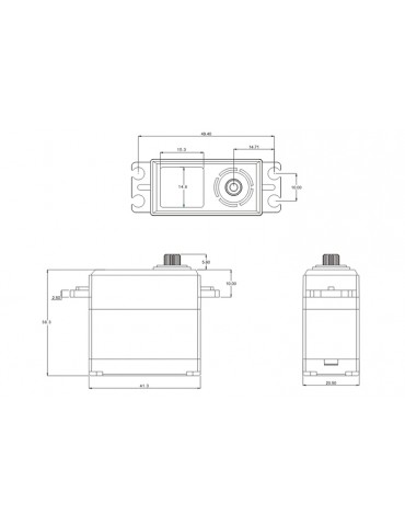 CH635S HiVOLT CORELESS Digital servo (35kg-0.14s/60 )