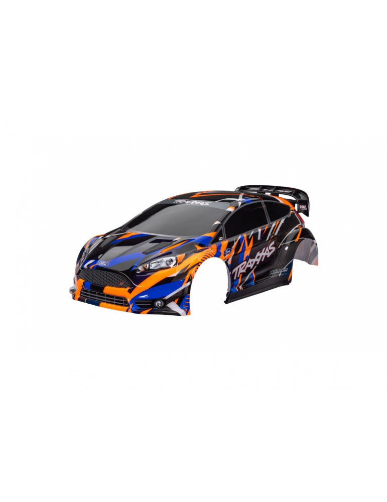 Traxxas Body, Ford Fiesta ST Rally VXL, orange