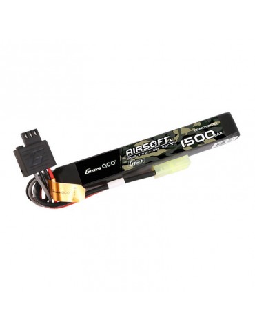 Gens ace G-Tech 25C 1500mAh 2S1P 7.4V Airsoft Gun Lipo baterija mini Tamiya
