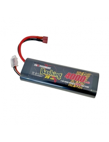 Akumuliatorius Pink Bashing LiPo 2S 7.4V 4000 mAh 50C