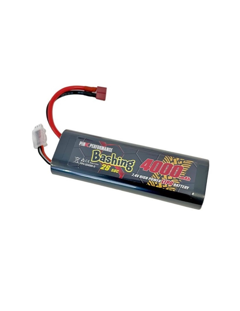 Akumuliatorius Pink Bashing LiPo 2S 7.4V 4000 mAh 50C
