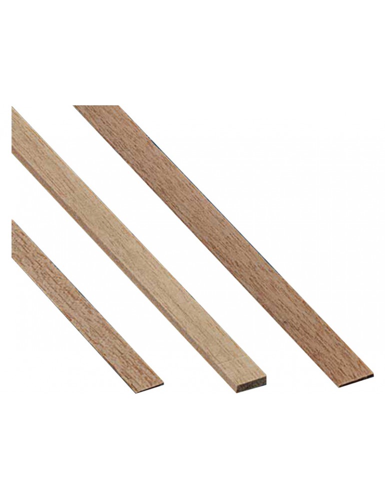 Walnut moldings 2x6mm (10pcs)