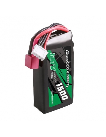 LiPo akumuliatorius 1500mAh 11.1V 35C 3S su T-Dean jungtimi Airsoft – Gens Ace – CyborgShop