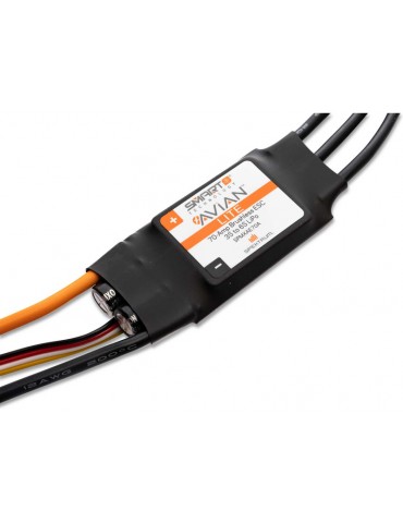 Spektrum Avian 70-Amp Smart Lite Brushless ESC, 3-6S IC3