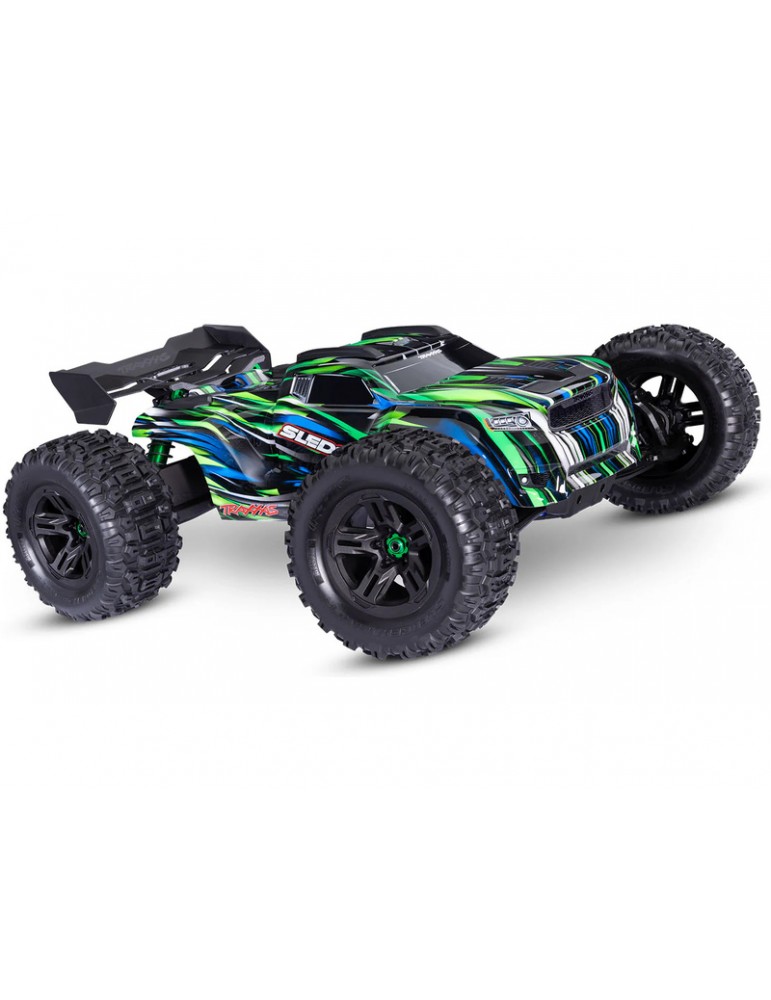 Traxxas Sledge 1:8 RTR green with belted tires