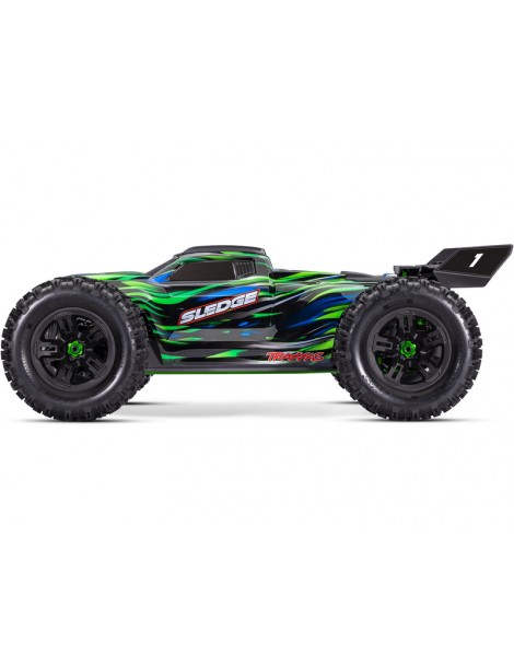Traxxas Sledge 1:8 RTR green with belted tires