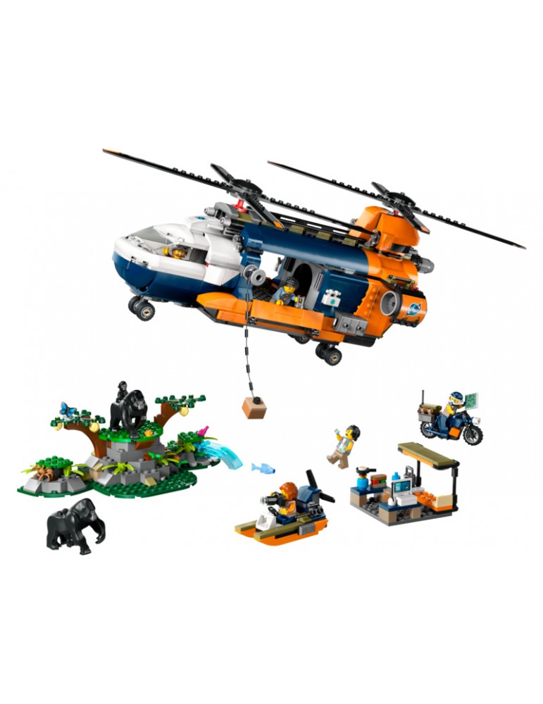 LEGO City - Jungle Explorer Helicopter at Base Camp