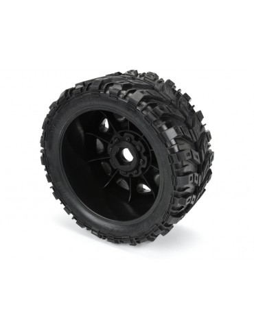 Pro-Line Wheels 5.7", Masher X HP Belted Tires, Raid 8x48 H24 Wheels (2)