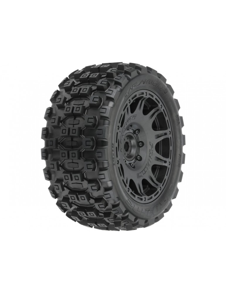 Pro-Line Wheels 5.7", Badlands MX57 Tires, Raid 8x48 H24 Wheels (2)