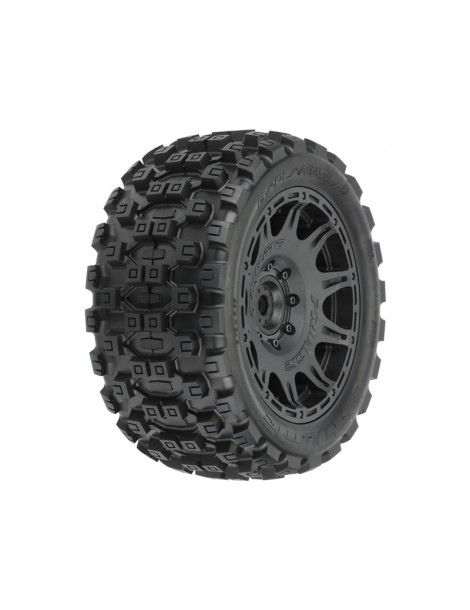 Pro-Line Wheels 5.7", Badlands MX57 Tires, Raid 8x48 H24 Wheels (2)