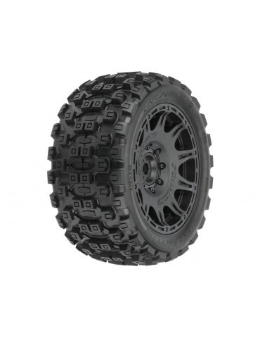 Pro-Line Wheels 5.7", Badlands MX57 Tires, Raid 8x48 H24 Wheels (2)