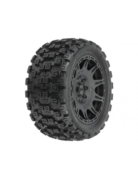 Pro-Line Wheels 5.7", Badlands MX57 Tires, Raid 8x48 H24 Wheels (2)