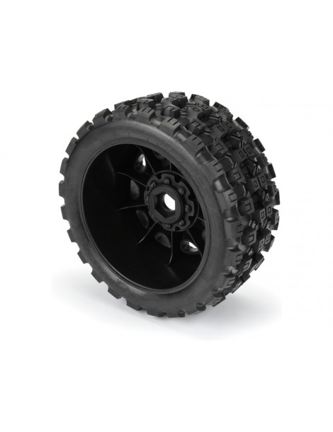 Pro-Line Wheels 5.7", Badlands MX57 Tires, Raid 8x48 H24 Wheels (2)