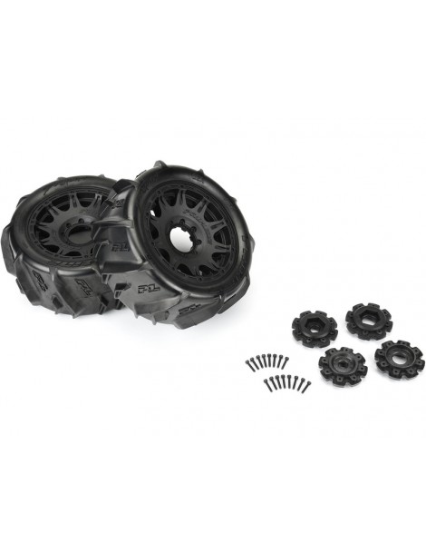 Pro-Line Wheels 5.7", Dumont Tires, Raid 8x48 H24 Wheels (2)
