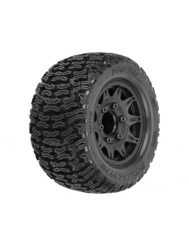 Pro-Line 1/10 Bonesaw F/R 2.8" MT Tires Mounted 12mm/14mm Black Raid (2)