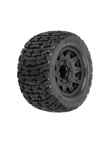 Pro-Line 1/10 Bonesaw F/R 2.8" MT Tires Mounted 12mm/14mm Black Raid (2)