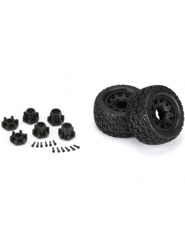 Pro-Line 1/10 Bonesaw F/R 2.8" MT Tires Mounted 12mm/14mm Black Raid (2)
