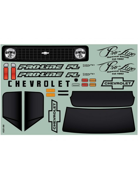 Pro-Line Body 1/10 1972 Chevy C-10 (Gray): Stampede, Granite