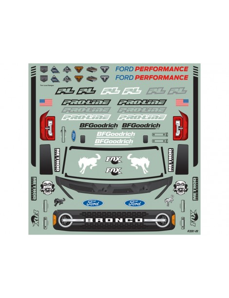 Pro-Line Body 1/10 2021 Ford Bronco: Stampede, Granite, Vorteks