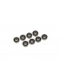 Traxxas Ball bearing, black rubber sealed, stainless (5x11x4mm) (8)