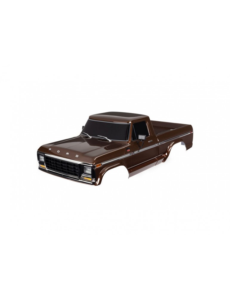 Traxxas Body, Ford F-150 (1979), complete, brown (painted, decals applied)