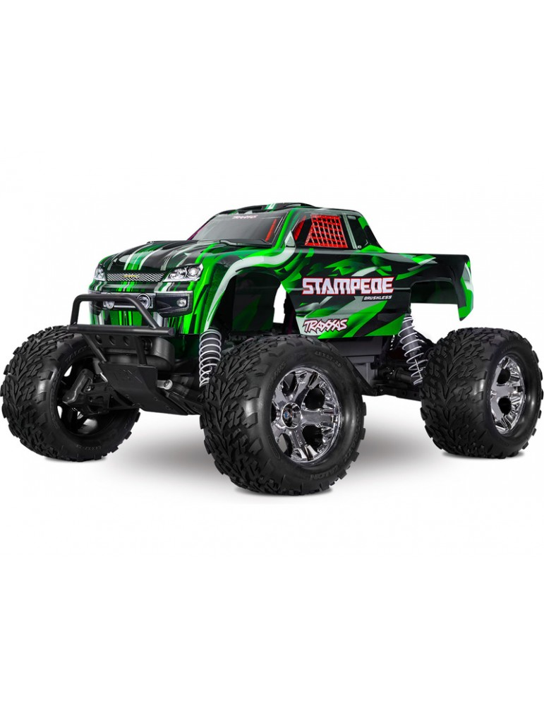 Traxxas Stampede 1:10 BL-2s RTR žalia