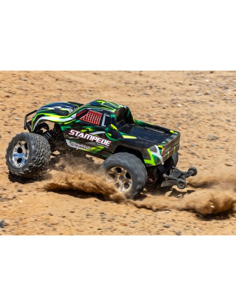 Traxxas Stampede 1:10 BL-2s RTR žalia