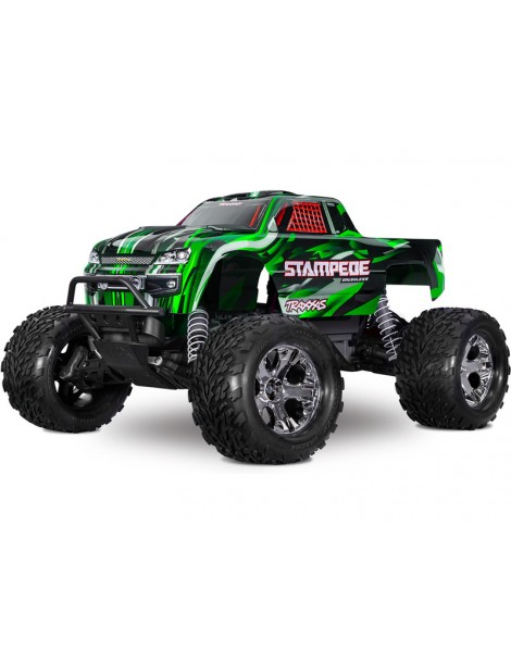 Traxxas Stampede 1:10 BL-2s RTR žalia