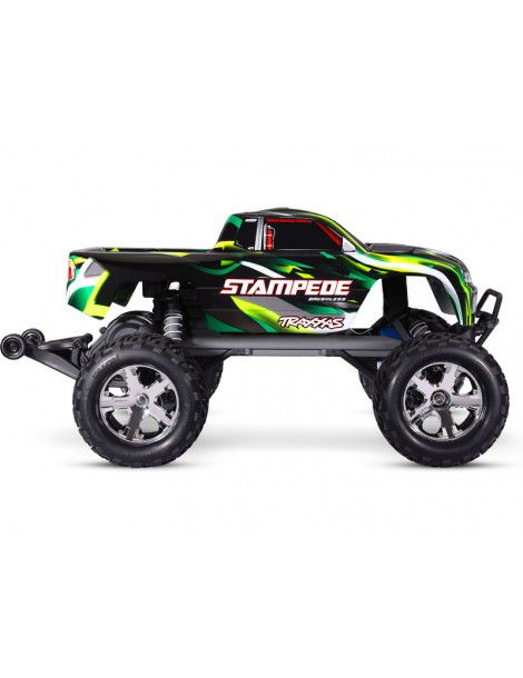 Traxxas Stampede 1:10 BL-2s RTR žalia