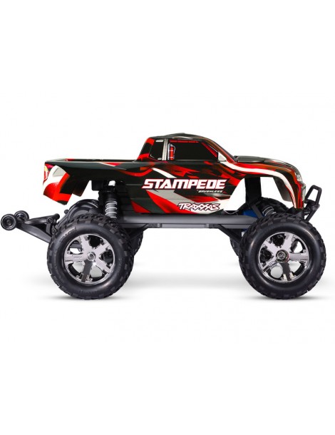 Traxxas Stampede 1:10 BL-2s RTR raudona
