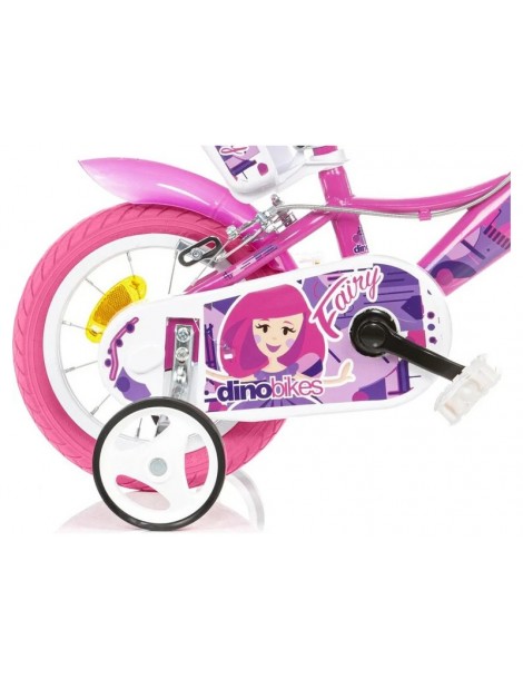 DINO Bikes - Vaikiškas dviratis 12" Fairy Pink