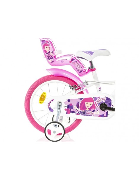 DINO Bikes - Children's bike 16" Fairy White