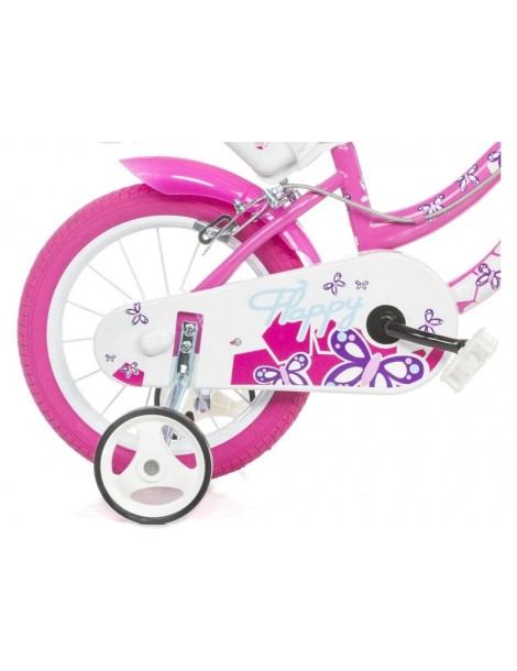 DINO Bikes - Children's bike 14" Flappy Pink
