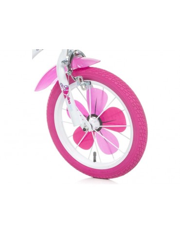 DINO Bikes - Children's bike 14" Flappy Pink