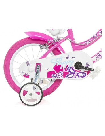 DINO Bikes - Children's bike 16" Flappy Pink