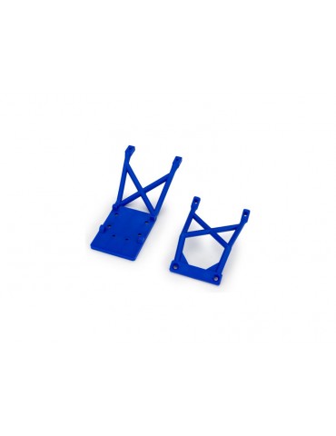 Traxxas Skid plates, front & rear (blue)
