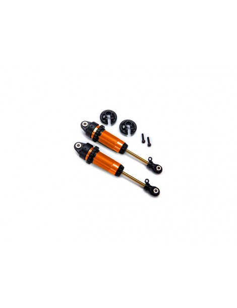 Traxxas Shocks, GTR xx-long orange-anodized, PTFE-coated bodies with TiN shafts (2)