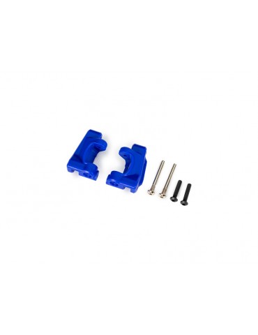 Traxxas Caster blocks (c-hubs), extreme heavy duty, blue (for use with 9180 and 9181)