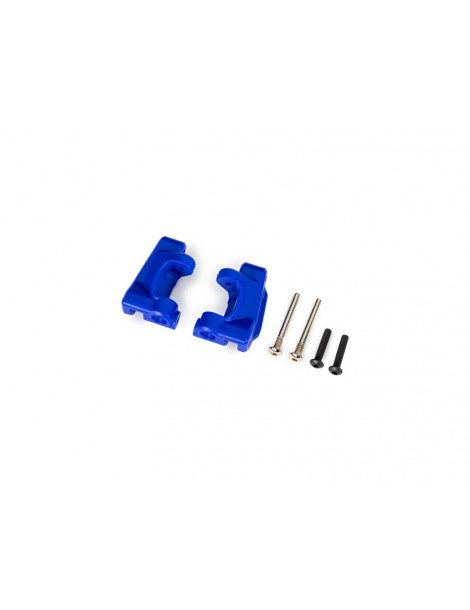 Traxxas Caster blocks (c-hubs), extreme heavy duty, blue (for use with 9180 and 9181)