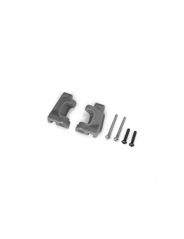 Traxxas Caster blocks (c-hubs), extreme heavy duty, gray (for use with 9180 and 9181)