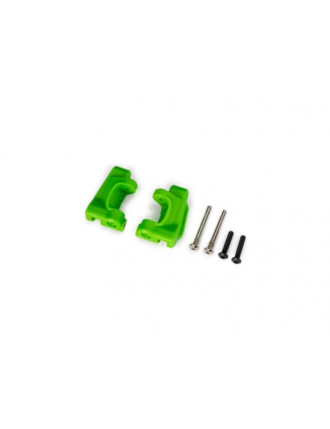 Traxxas Caster blocks (c-hubs), extreme heavy duty, green (for use with 9180 and 9181)