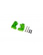 Traxxas Caster blocks (c-hubs), extreme heavy duty, green (for use with 9180 and 9181)
